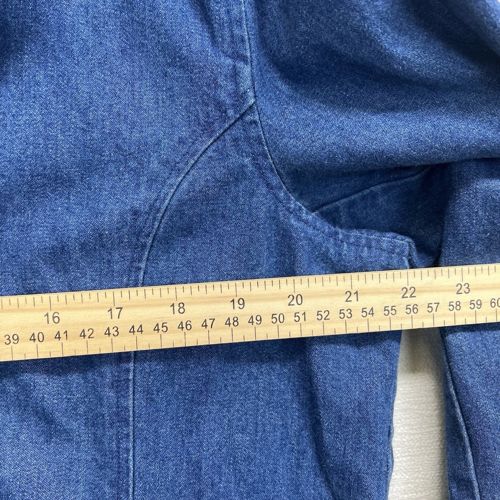 Blue Jean Jacket With Patchwork Design - image 7